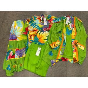 NWT BOP 5 Piece Tropical Outfit 1X Vacation Outfit GREAT DEAL!!